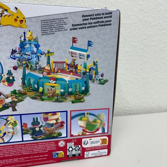 Mattel Mega Pokemon Ferris Wheel Fun 393 Piece Building Motion Toy Set NEW - Picture 6 of 9